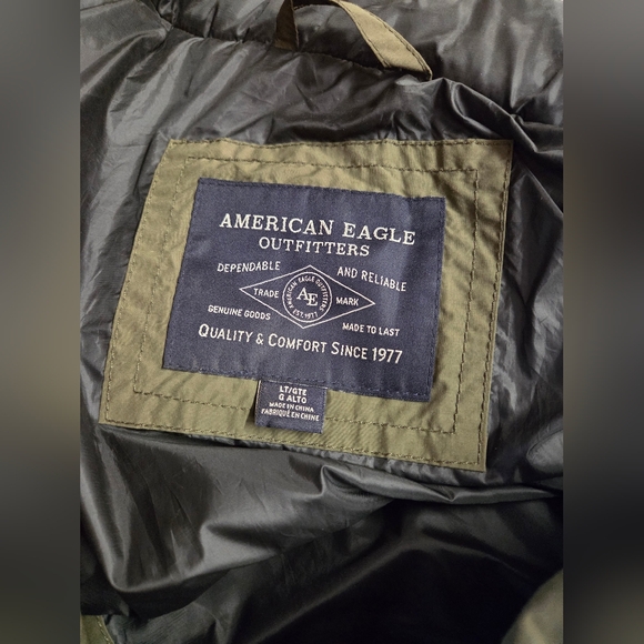 Men's Down Filled Puffer Winter Coat American Eagle Outfitters - Picture 4 of 8